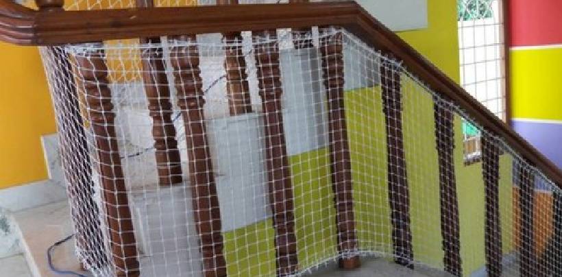 Staircase Safety Nets In Hyderabad | Call 9789148145 for Stair Kids Protection